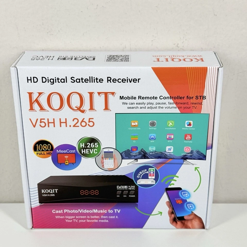 Koqit HEVC FTA Satellite Decoder